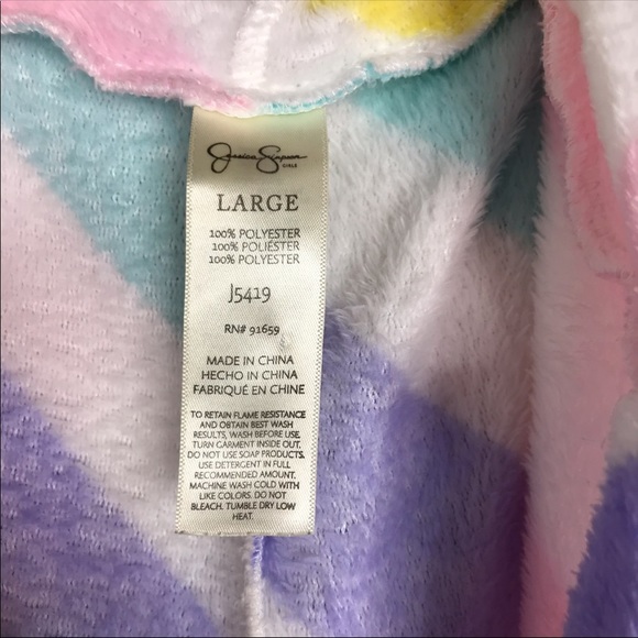 Jessica Simpson rainbow hooded onesie - Picture 3 of 4